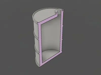 Oil Tank 3D print model