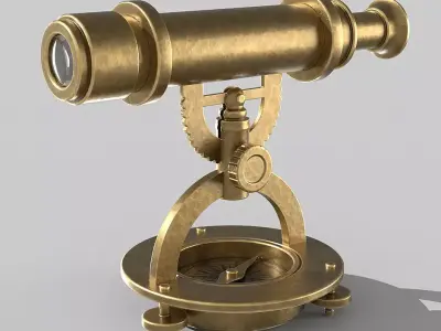 Desk telescope 3D model