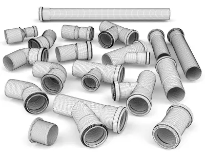 Sewer pipes vol 02 3D model
