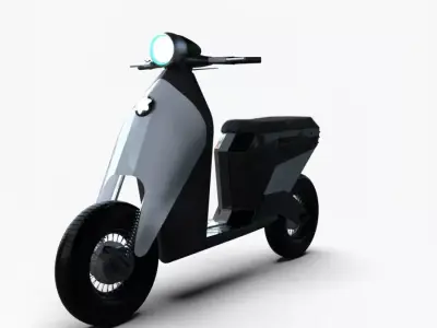 Luxury Electric Scooter Concept Modern Urban Mobility 3D Model 3D model
