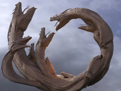 Serpents Hive sculpture 3  3D model