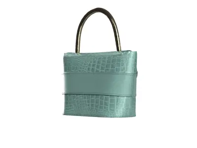 Mint Leather Mini Flap Bag 3D model