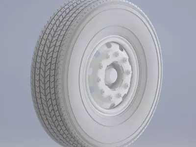  Rugged Truck Tire - High Performance 3D Printable Model 3D print model