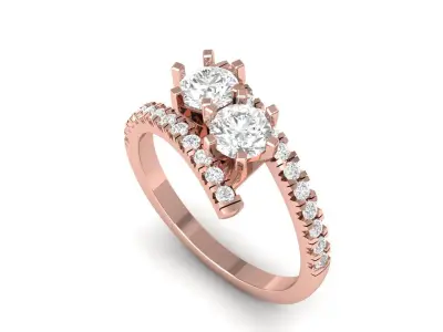 Wedding Ring  3D print model 388