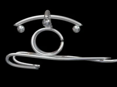 Metal Helicopter Decoration 3D model