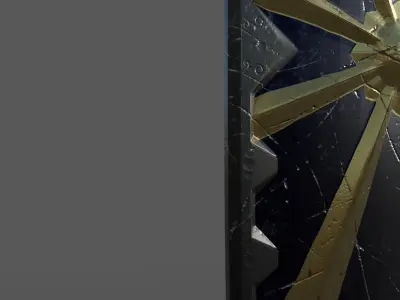 great shield Low-poly 3D model