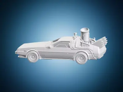 DeLorean Time Machine Car 3D print model