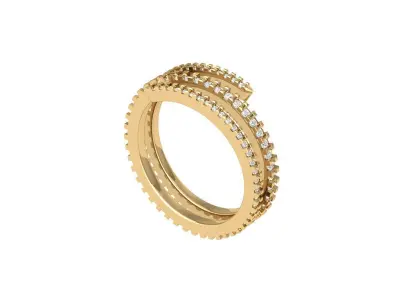 Wedding Ring 3D print model 115