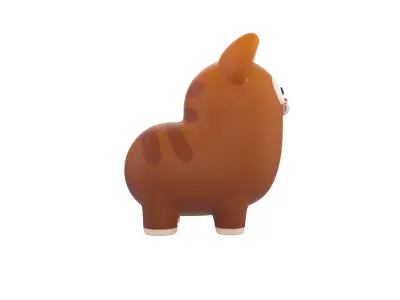 Cat Character 002 3D model