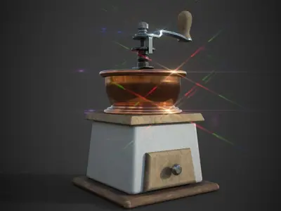 Manual coffee grinder 3D model