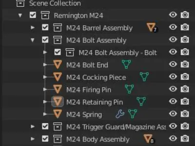 Remington M-24 3D model