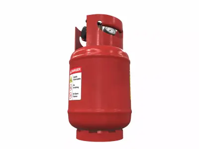 Gas cylinder tank L8 3D model