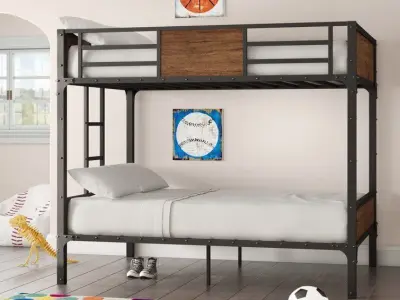 Sousanna Full Over Full Bunk Bed 3D model