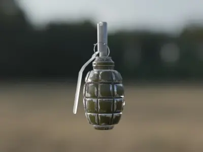 Grenade  Low-poly 3D model