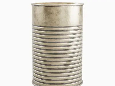 Tin Can 02 Low-poly 3D model