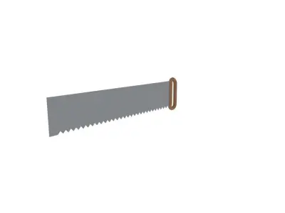 wood saw Free low-poly 3D model