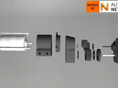 3D printable 775 Gearbox 3D print model