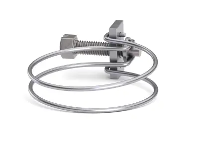 Complete Hose Clamp Solution: 5 Essential 3D Models — Power, Exaust, Spring, Wire &amp;amp; High-Pressure Double-Bolt. 3D model