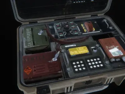 Brief Case Bomb 3D model