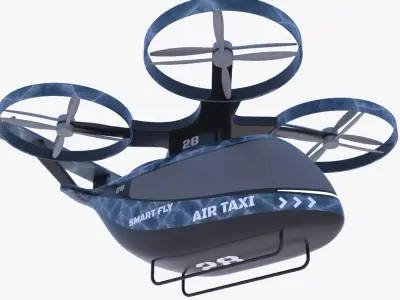 Air taxi 2025 PBR II 3D model