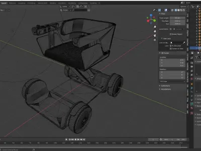 Concept Wheelchair Modelling 3D model