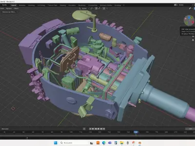 Panzer VI Tiger turret 3D model