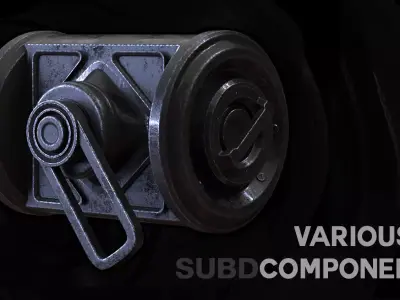 20 Various Components SUBD 3D model