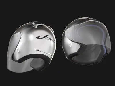 Shoei J-Force 2 Helmet 3D Modelling Low-poly 3D model
