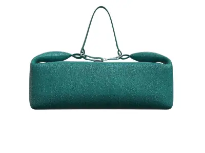 Blue green Leather Box Bag 3D model