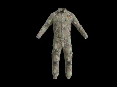 Military Uniform middle east Camouflage 3D model