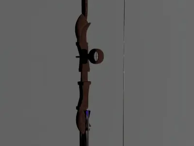 Wooden Bow 3D model purchase