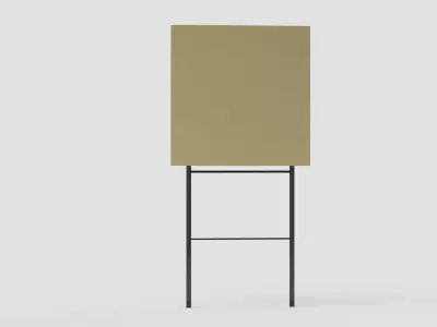 Advertising Board  street stand mockup 3D model