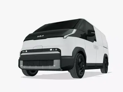 Kia PV5 Cargo 2025 Low-poly 3D model