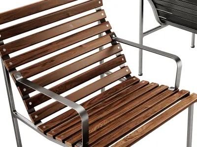 Traverse Lounge Chair with armrests by Hay 3D model