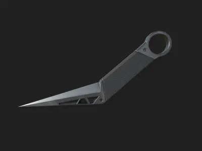 Modern karambit Low-poly 3D model