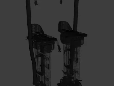 Construction stilts 3D model