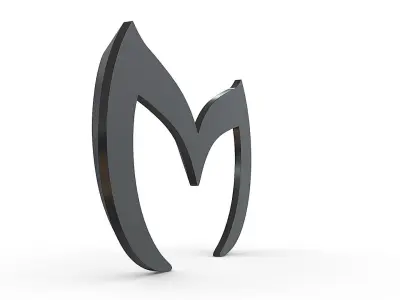 mazda devil logo 3D model