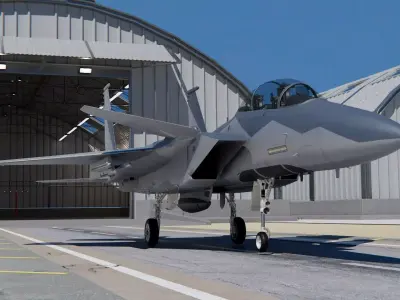 McDonnell Douglas F-15 STOL MTD 3D model