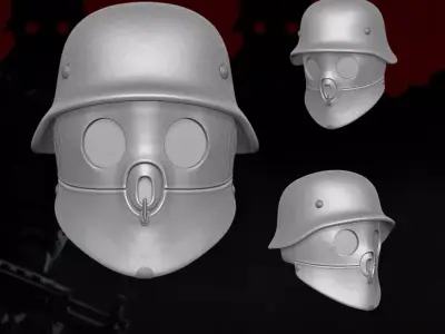 Wolfenstein Blackguard Fan Art STL Files for Action Figures 3D print model