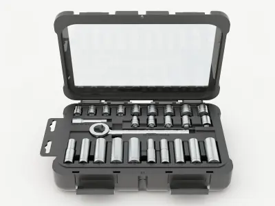 Set of wrenches 3D model