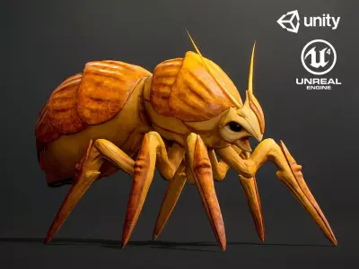 Pathfinder Bug Creature - Game Ready Low-poly 3D model Low-poly 3D model