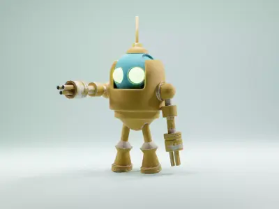 Fighting Robot 3D model buy