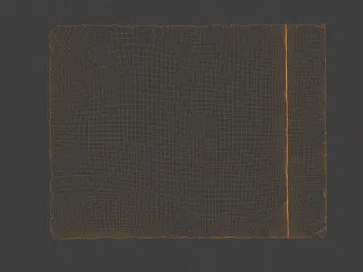 Scan Architectural decorative relief facade wall tiles Low-poly 3D model