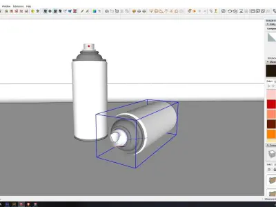 spray cans 3D model