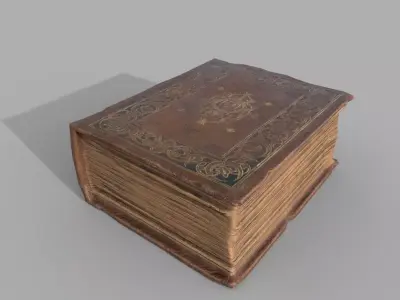 Old Book Low-poly 3D model