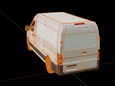 MAN TGE 2025 Panel Van  3D model