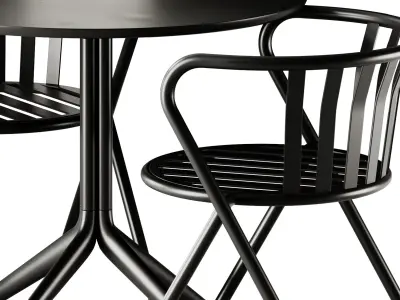Hay About A Table and Artu Cesto Chair 3D model