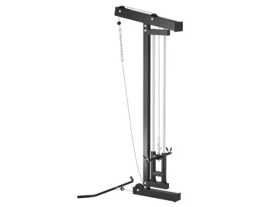 Wall-mounted Lat Pulldown Machine 3D Model 3D model