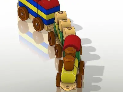 Train constructor for kids 3D print model