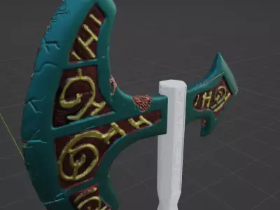Theee Axe 3D model